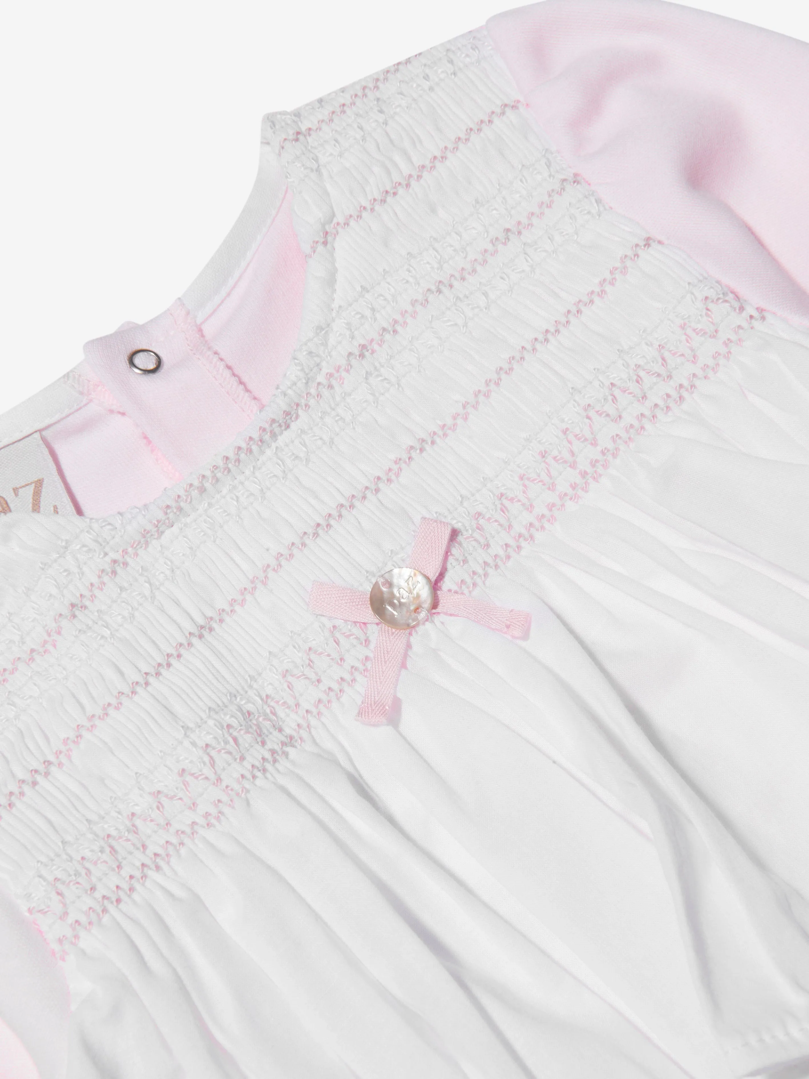 Paz Rodriguez Baby Girls Cotton Smocked Babygrow