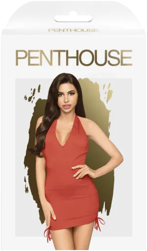 Penthouse Earth Shaker Red Mini Dress with Thong