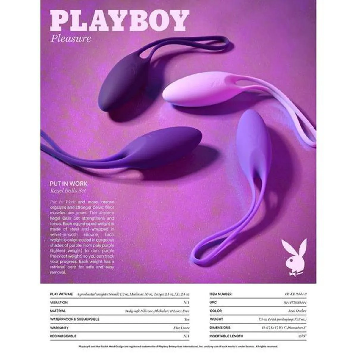 Playboy Put In Work Kegel Ball Set