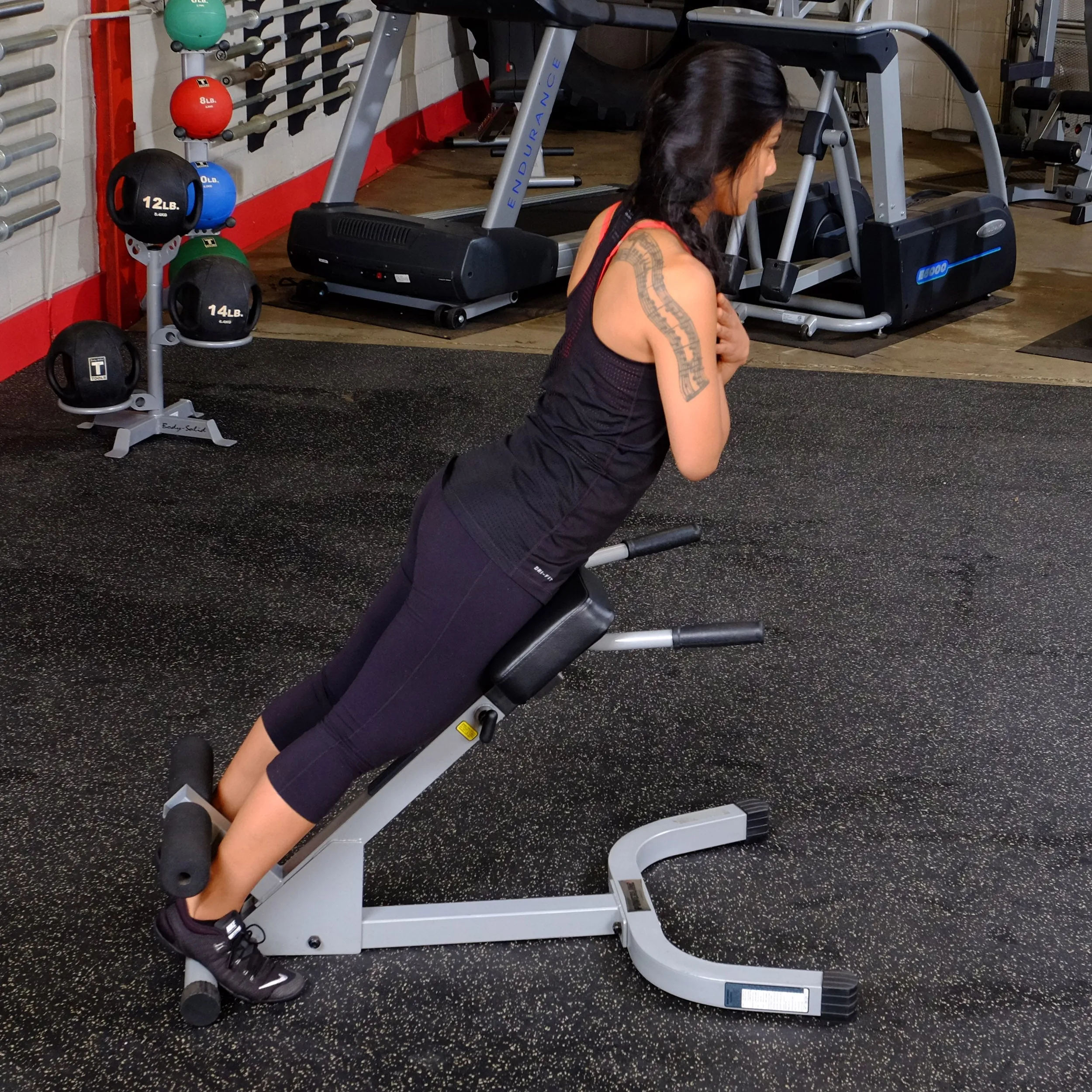 Powerline 45 degree hyper extension