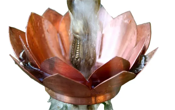 Professional Floral Bell Cup Rain Chain Decorative Copper Downspout Alternative Garden Art