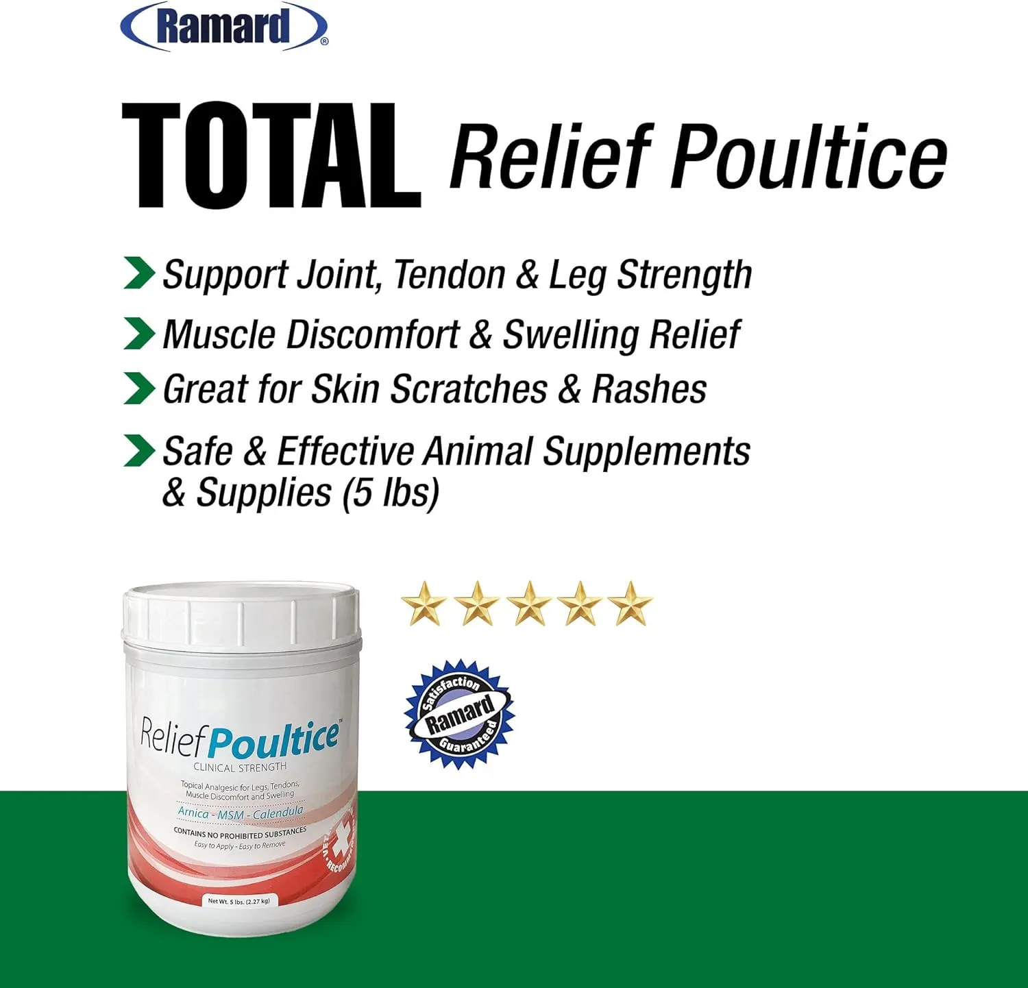 Ramard Relief Poultice Clinical Strength For Horses (5 lb)