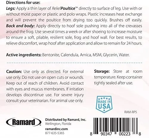 Ramard Relief Poultice Clinical Strength For Horses (5 lb)