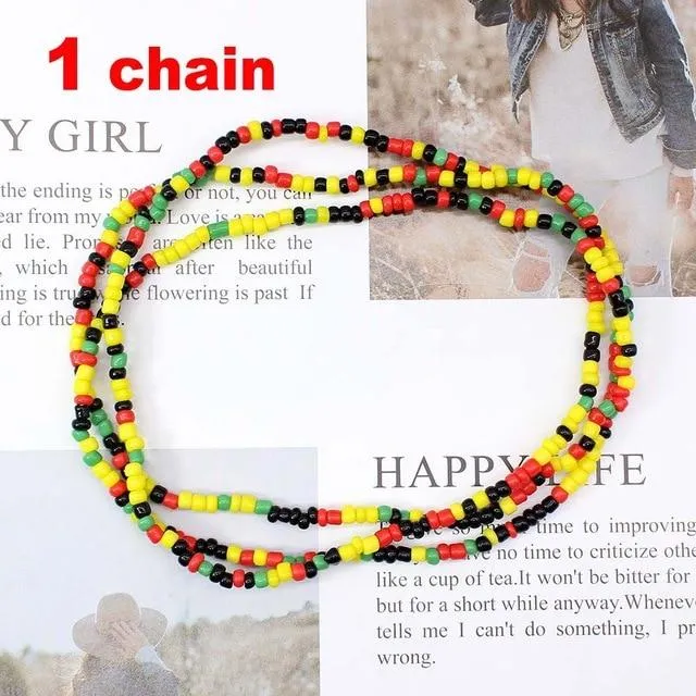Rasta Sexy Double Waist Beads