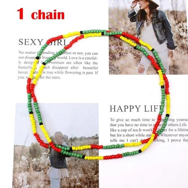 Rasta Sexy Double Waist Beads