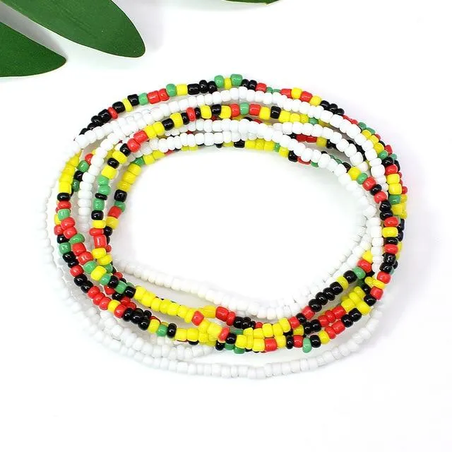 Rasta Sexy Double Waist Beads