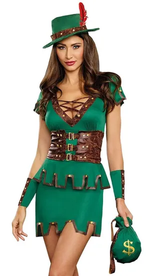 Robbin' Da Hood Women's Costume - Green