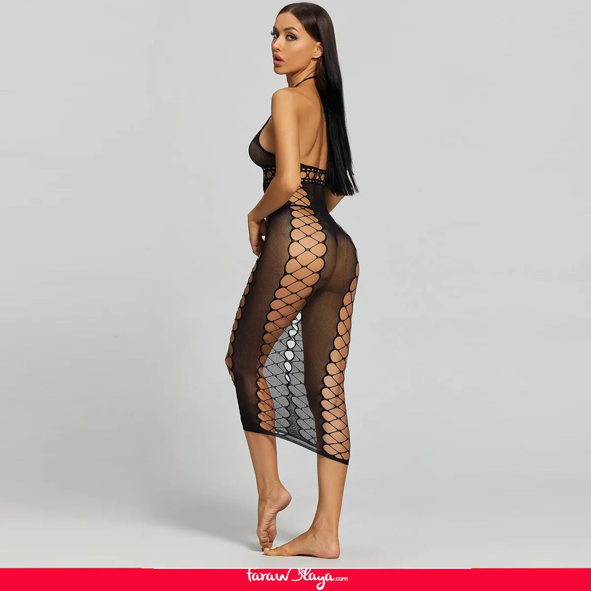 Sexy Fishnet Hollow Out Long Lingerie Egypt Bodystocking
