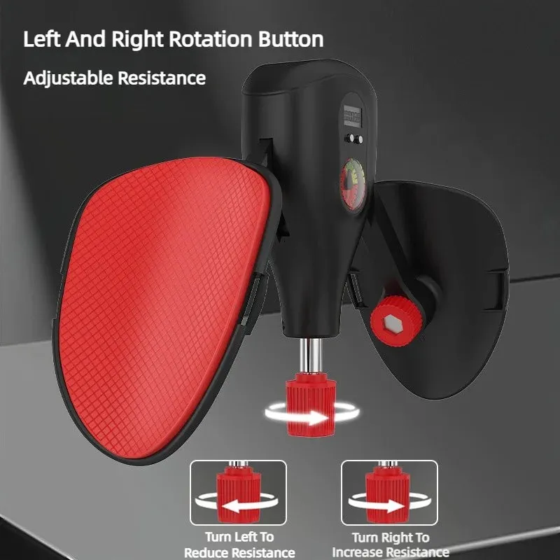 Smart Pelvic Floor Trainer with Intelligent Counting  Adjustable Resistance Kegel Exerciser for Men & Women  Home Leg & Glute Toner (Black Red/Grey Red)