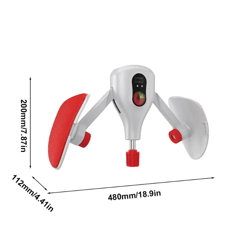 Smart Pelvic Floor Trainer with Intelligent Counting  Adjustable Resistance Kegel Exerciser for Men & Women  Home Leg & Glute Toner (Black Red/Grey Red)