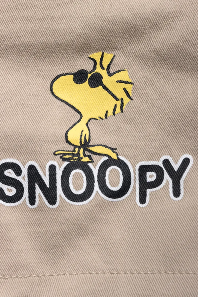 Snoopy Dungaree Set Natural