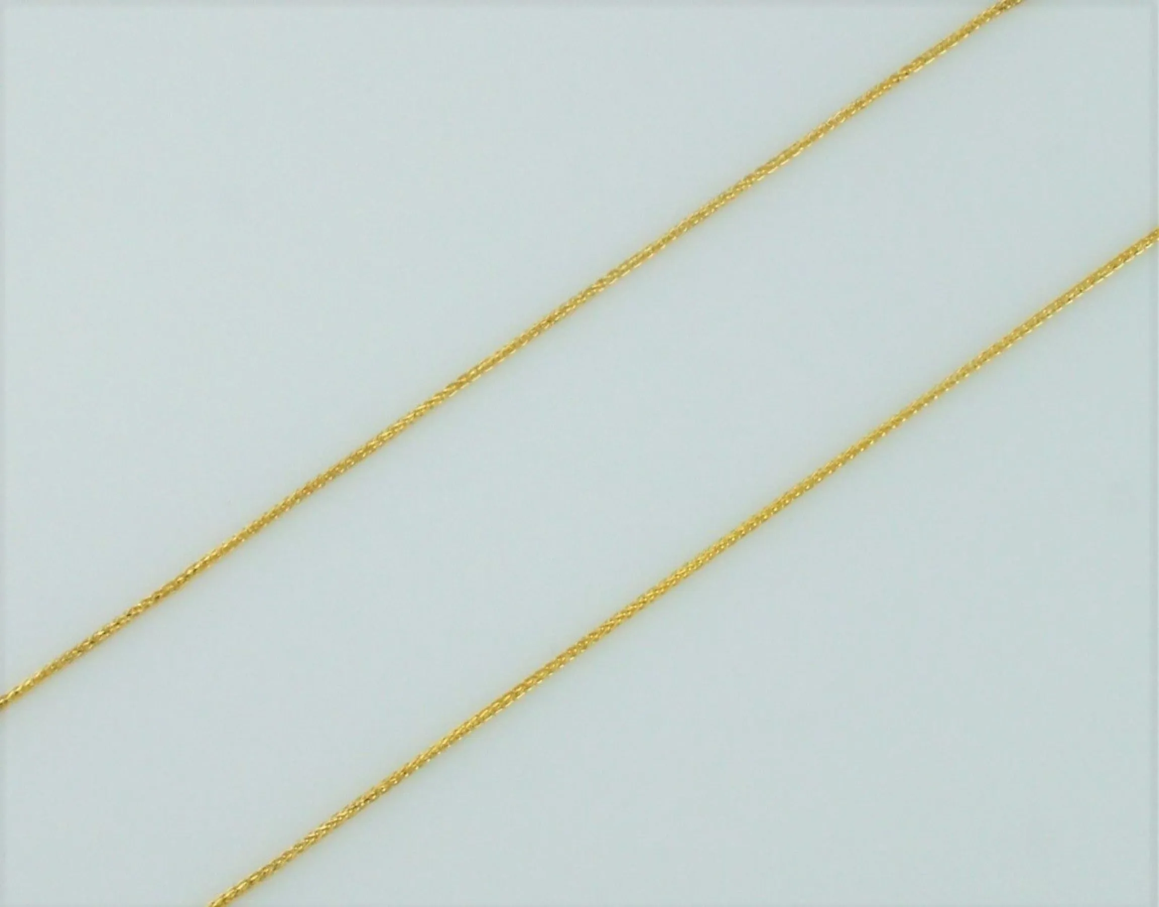 Solid 9ct Yellow Gold Spiga Chain 16" 18" 20" Hallmarked
