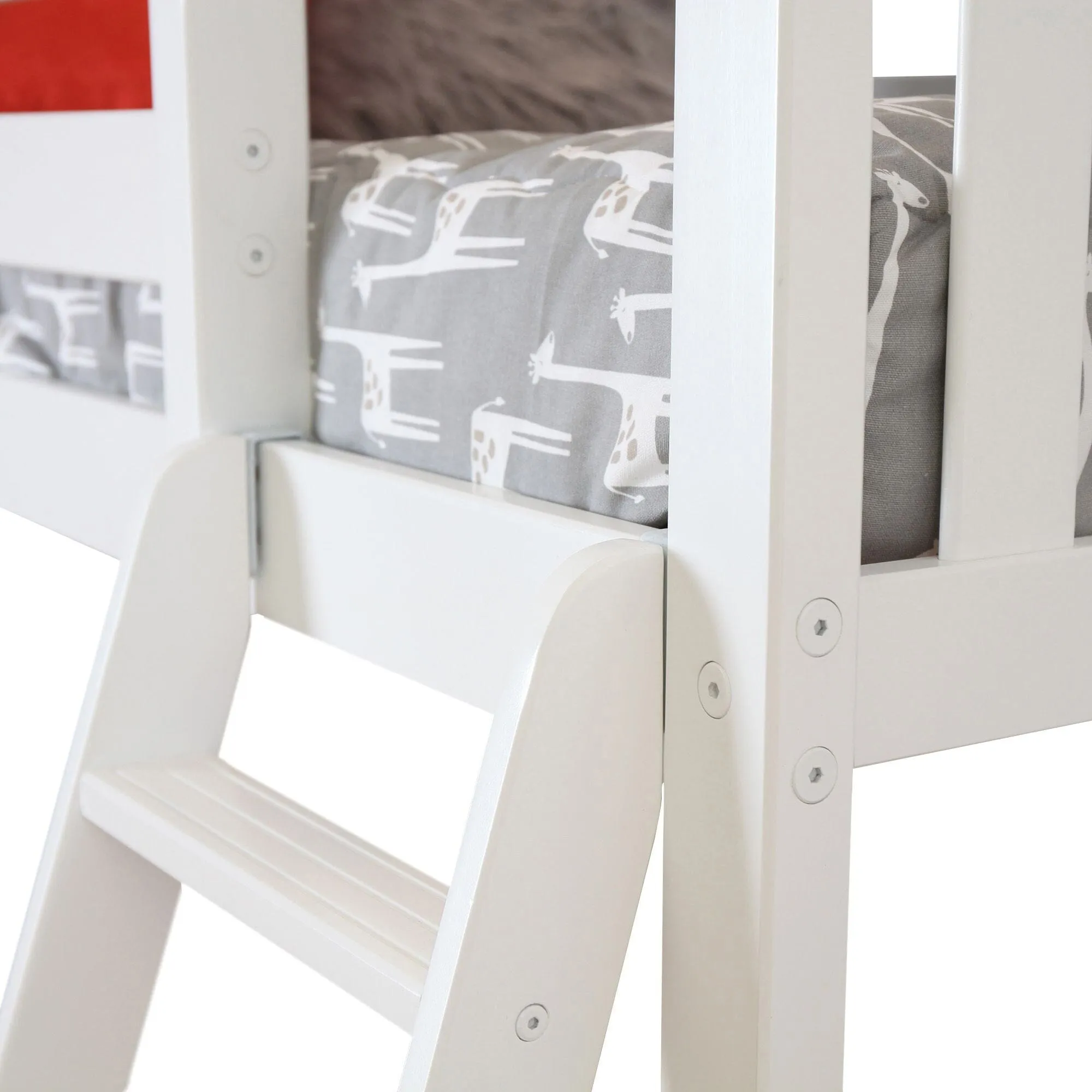 Twin Loft Bed With Bookcase & Desk