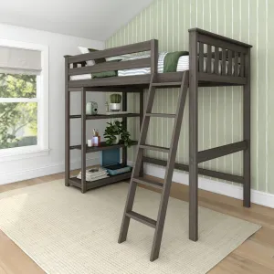 Twin Loft Bed With Bookcase