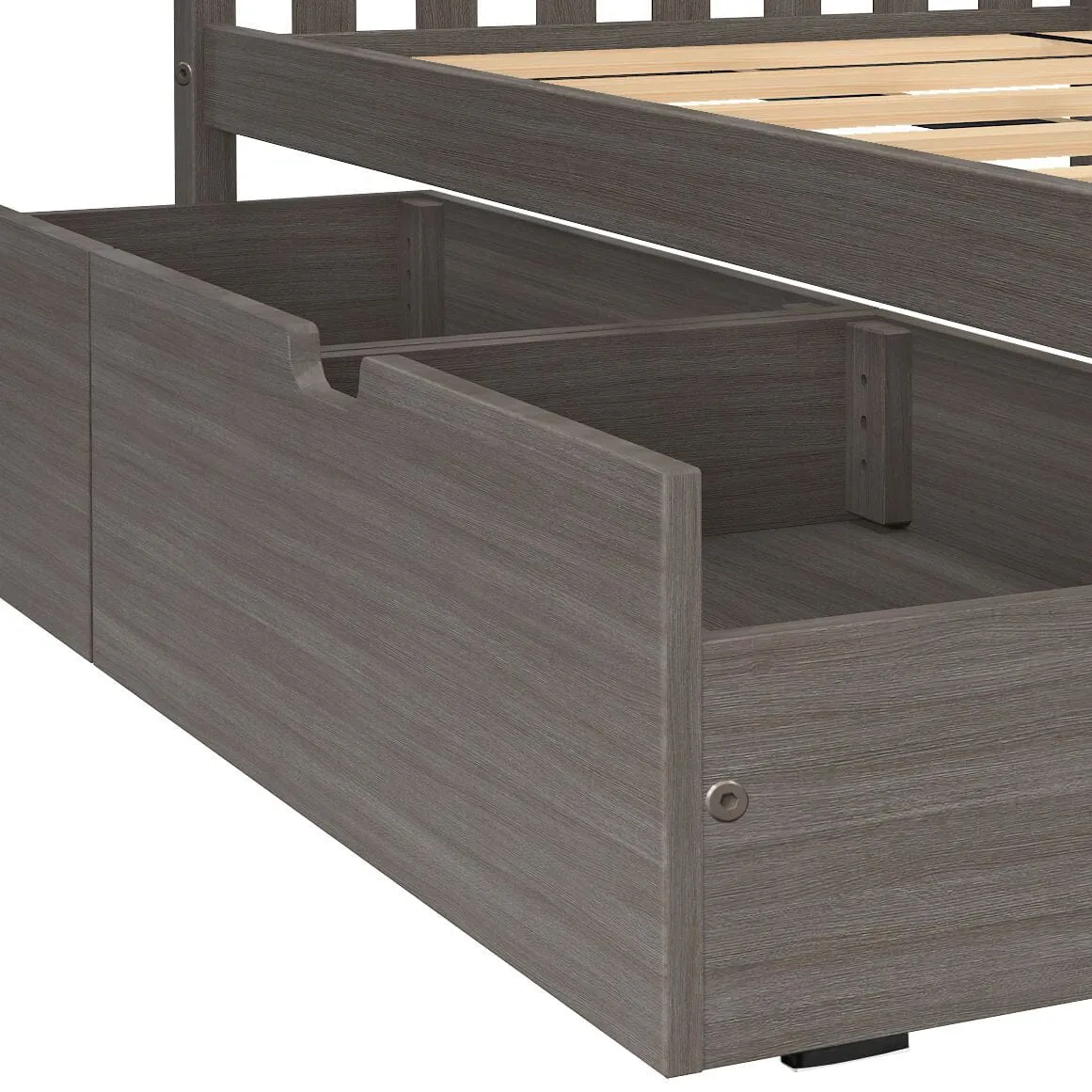 Twin Over Twin Bunk Bed With Stairs & Storage Drawers
