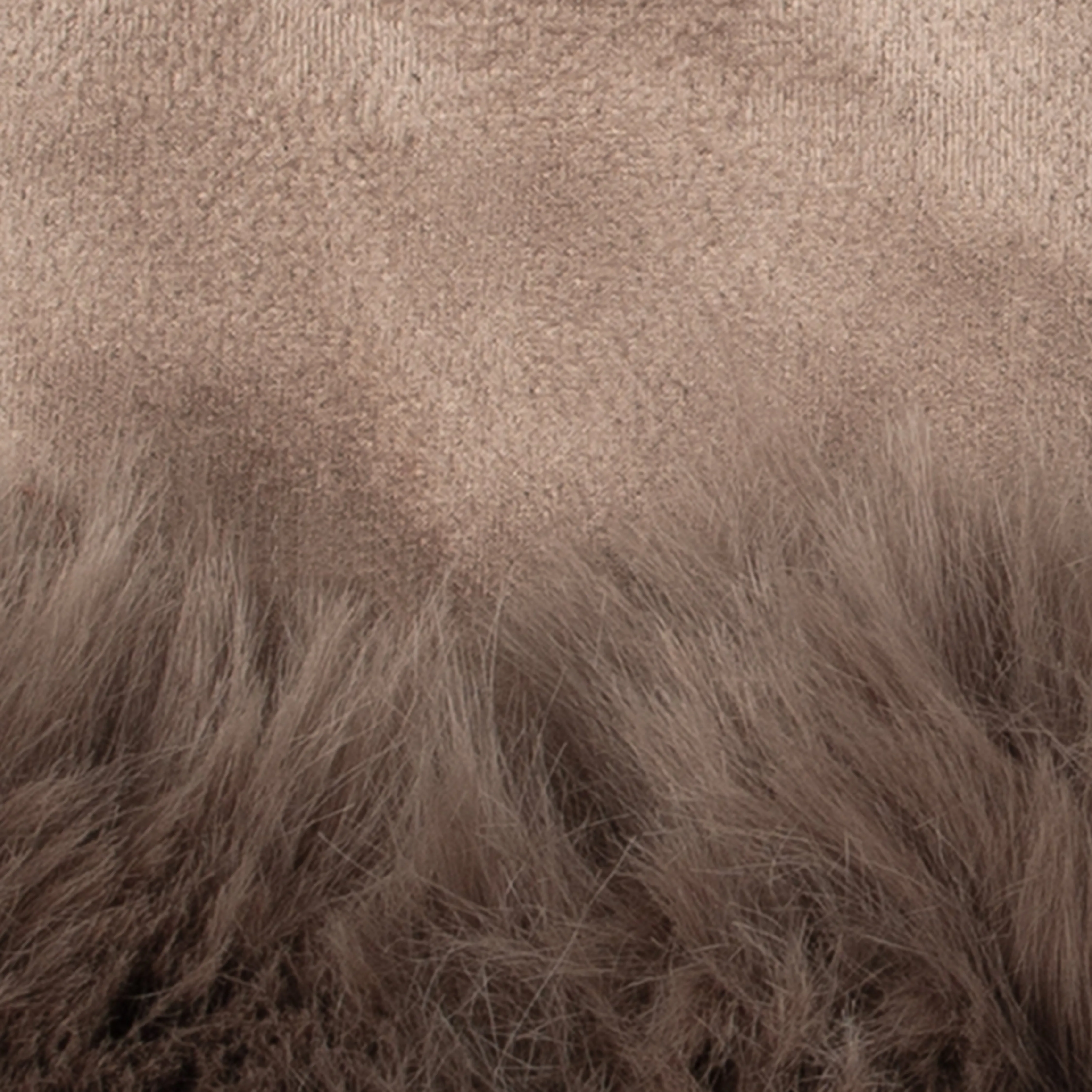 Women's Touchscreen Velour-Lined Faux Suede Gloves with Faux Fur Cuffs