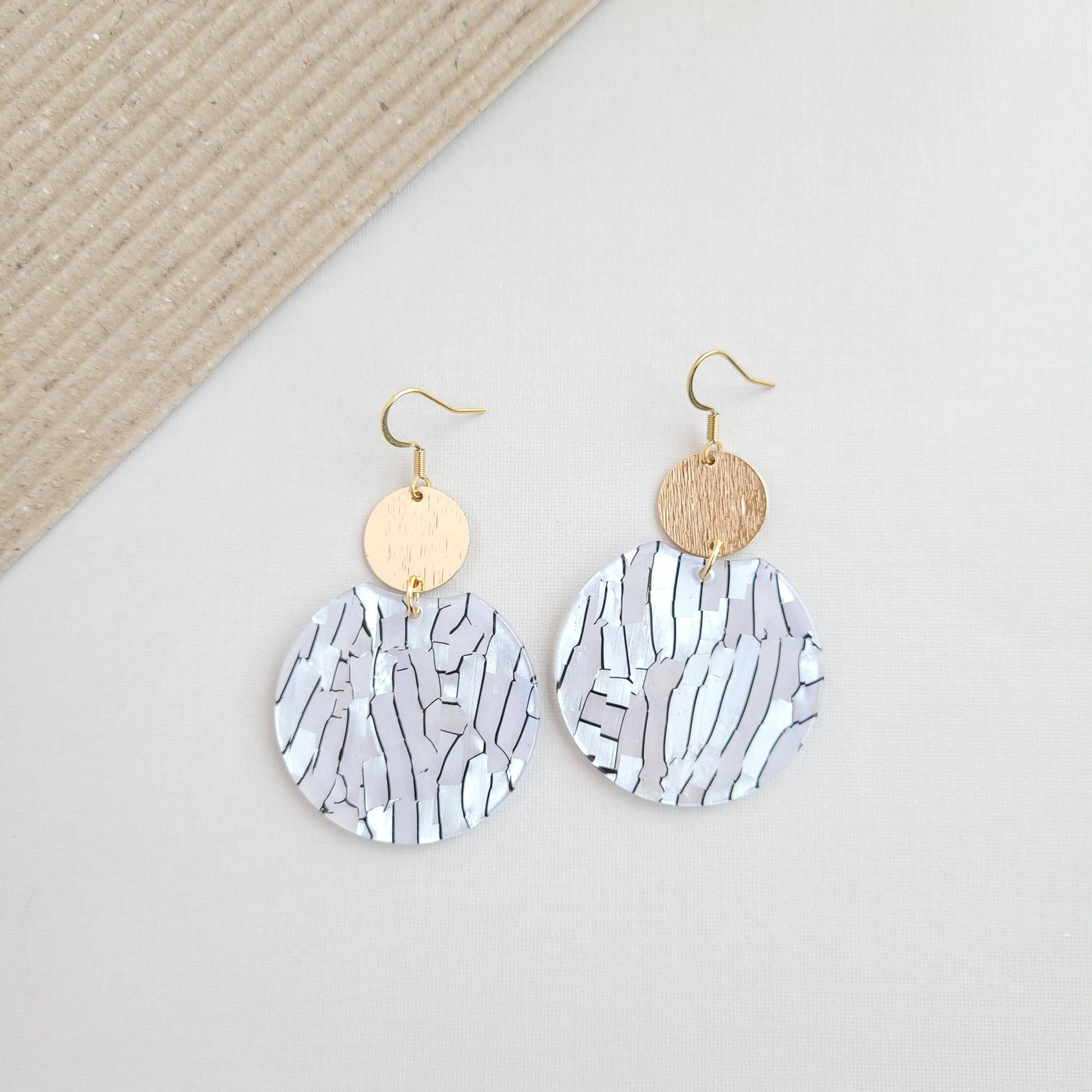 Zoey Earrings - Pearl Black Stripe //Jewelry, Gifts